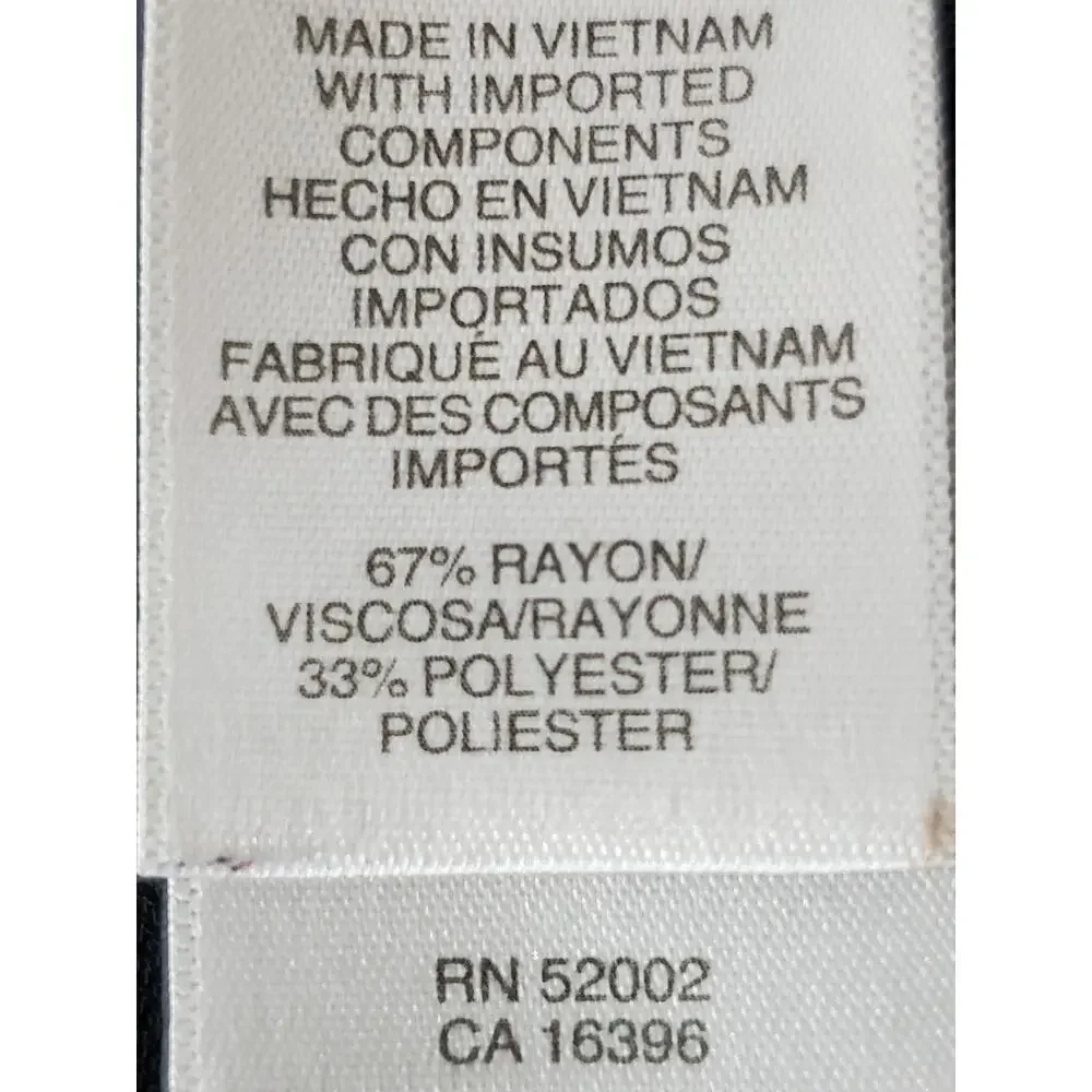 LIZ CLAIBORNE Women's Black Long Sleeve Blouse Sz L - Picture 9 of 10